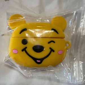 Winnie The Pooh Looking Bear Case For AirPod Pro  With Finger Holder New